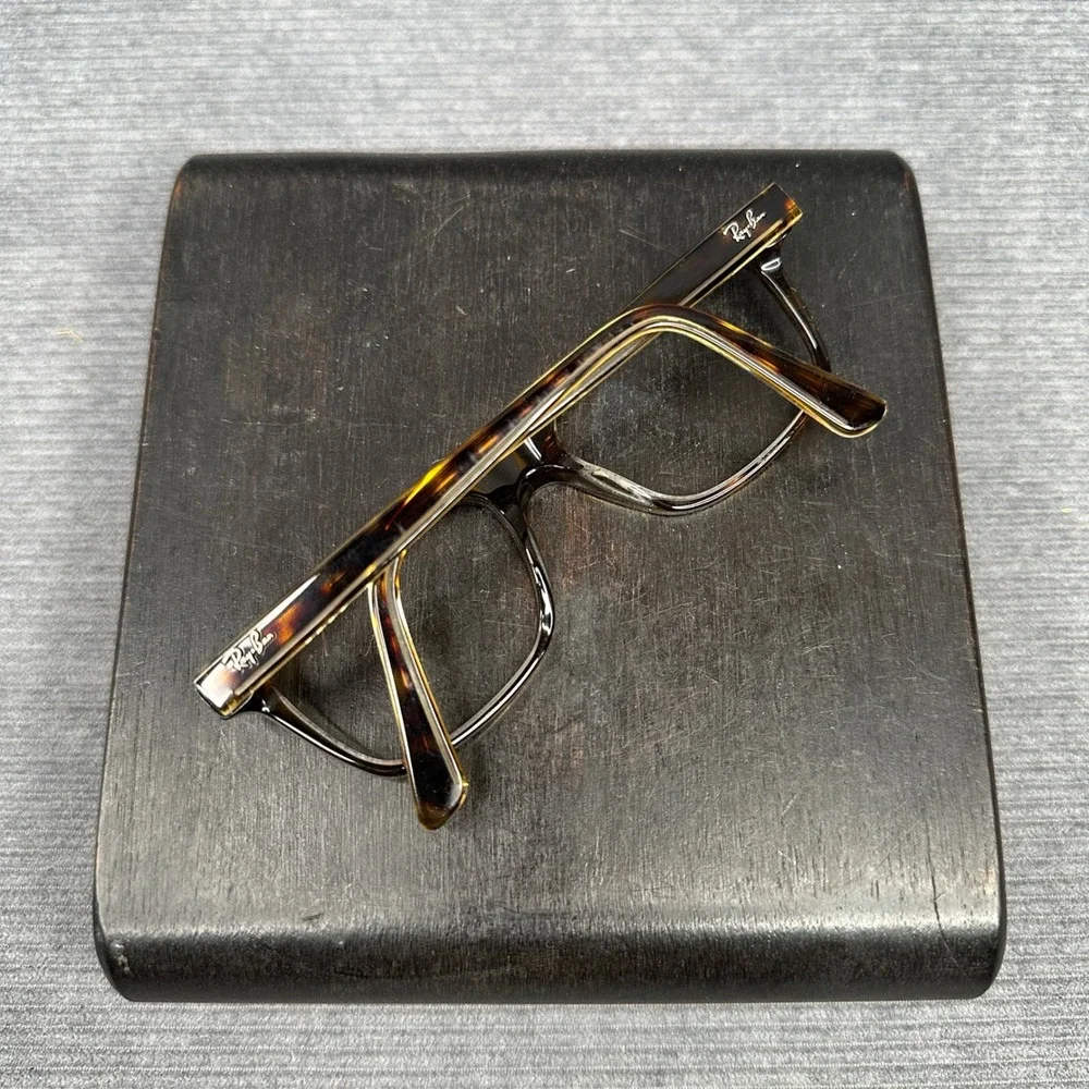 Ray-Ban RB 1536 3602 Tortoise Shell Square Y2K Eyeglass Frames 48-16-130 Vtg